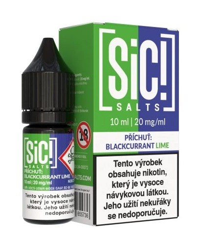 Liquid SIC! Salts - Blackcurrant Lime 10ml - 20mg